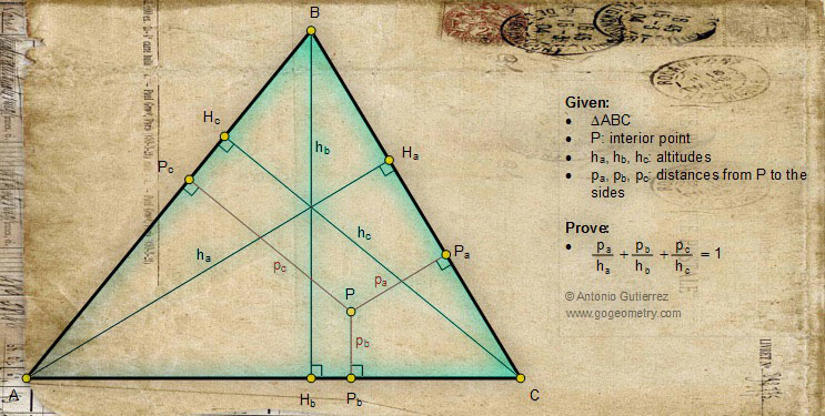 Geometric Art of Problem 1072. Triangle and the Altitudes. iPad apps.