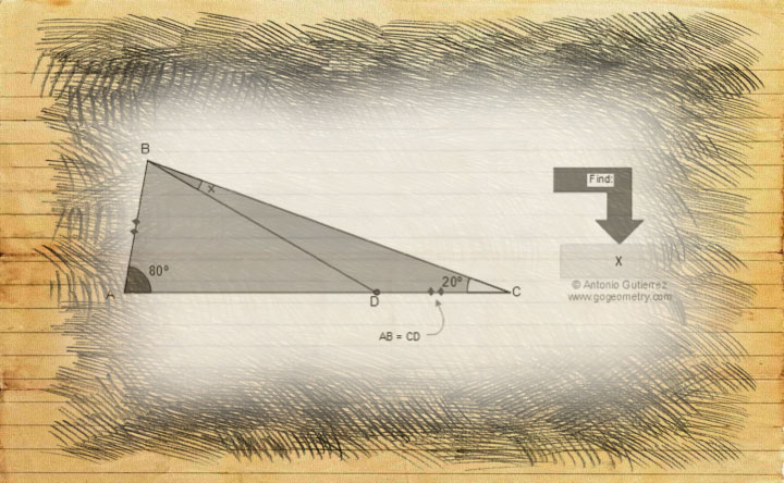 PicSketch Artwork Geometry Problem 10, Art 01, Triangle, Angles