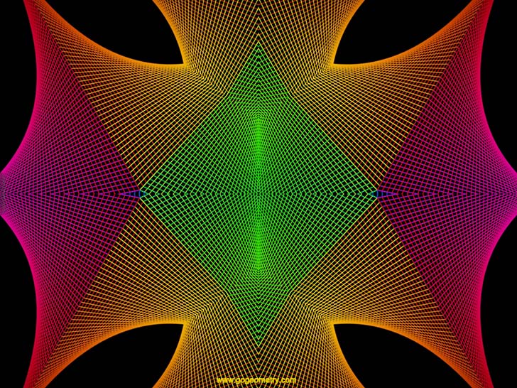 String Art 08: Bzier curves, Geometric Pattern, Symmetry, Software