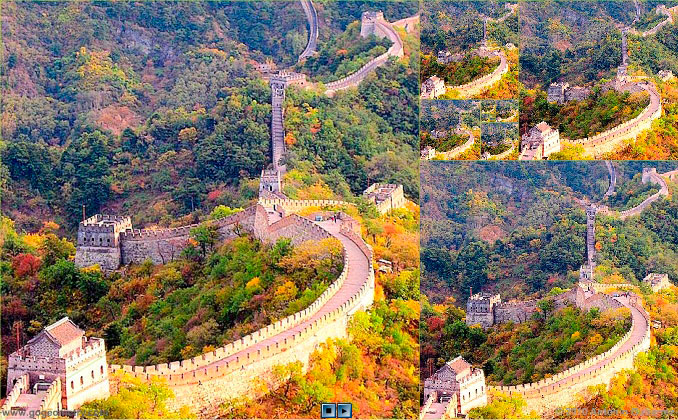 Great Wall and Golden Rectangle
